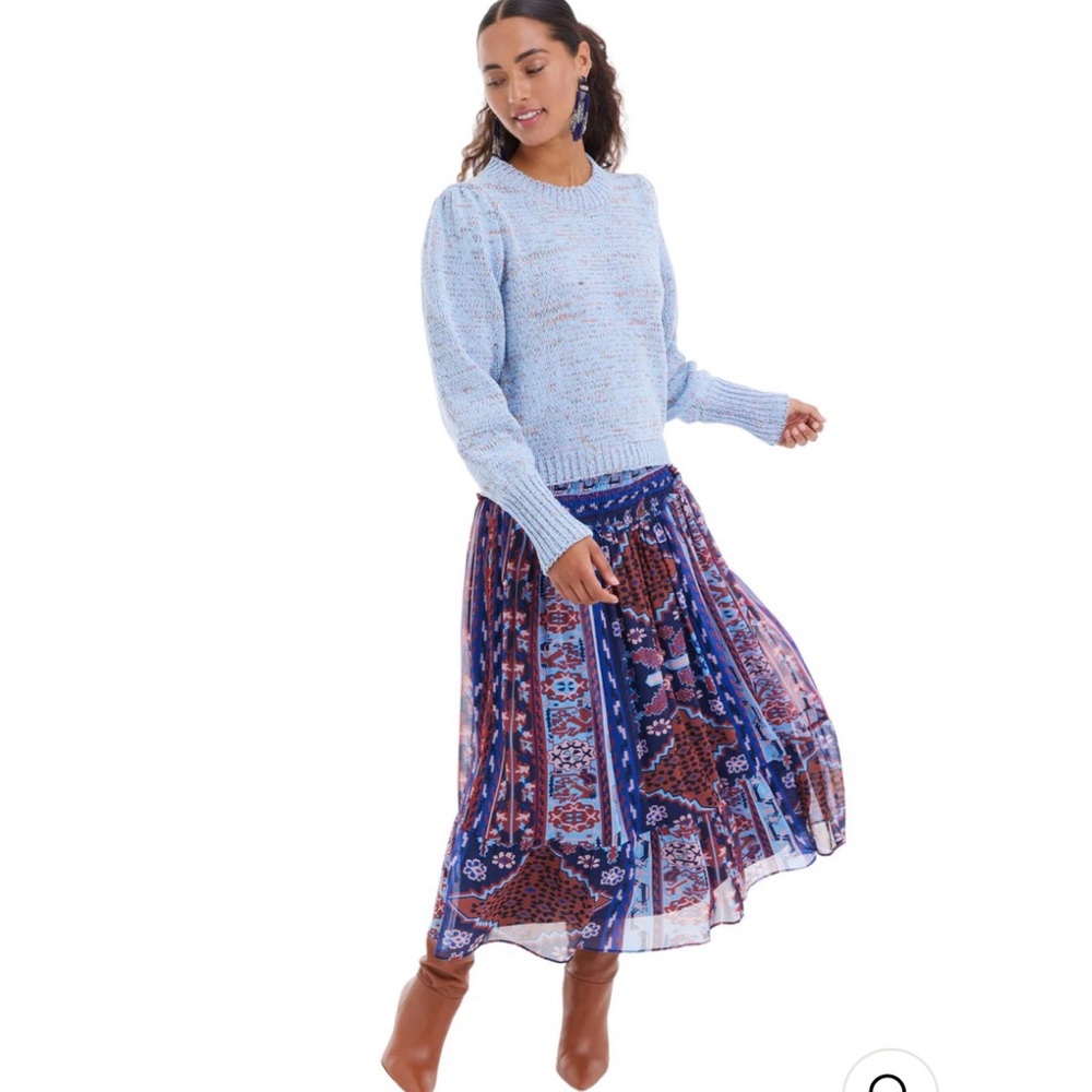 Price Firm. NWT Allison New York The Charlotte Sweater in Blue, Size XS